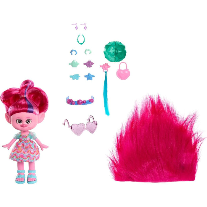 MATTEL Trolls Regina Poppy Magiche Acconciature - HNF16