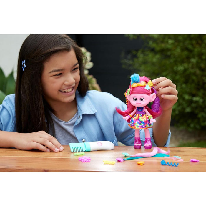 Figura Trolls Poppy Con Criatura Amarilla Hasbro 9 Cm | Cuotas sin interés Figura Trolls Poppy Con Criatura Amarilla Hasbro 9 Cm | Cuotas sin interés