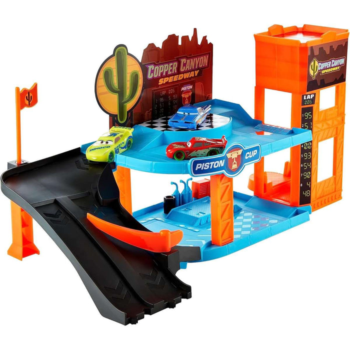 MATTEL Cars Glow Racers Garage Fluo - HPX75