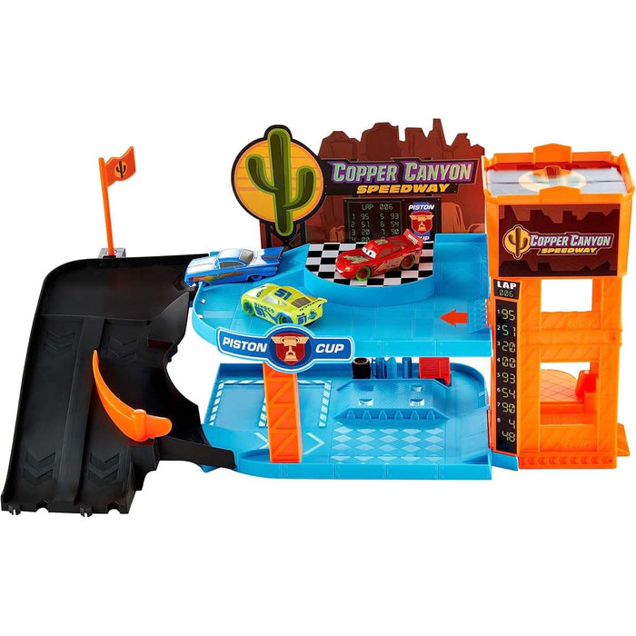 MATTEL Cars Glow Racers Garage Fluo - HPX75