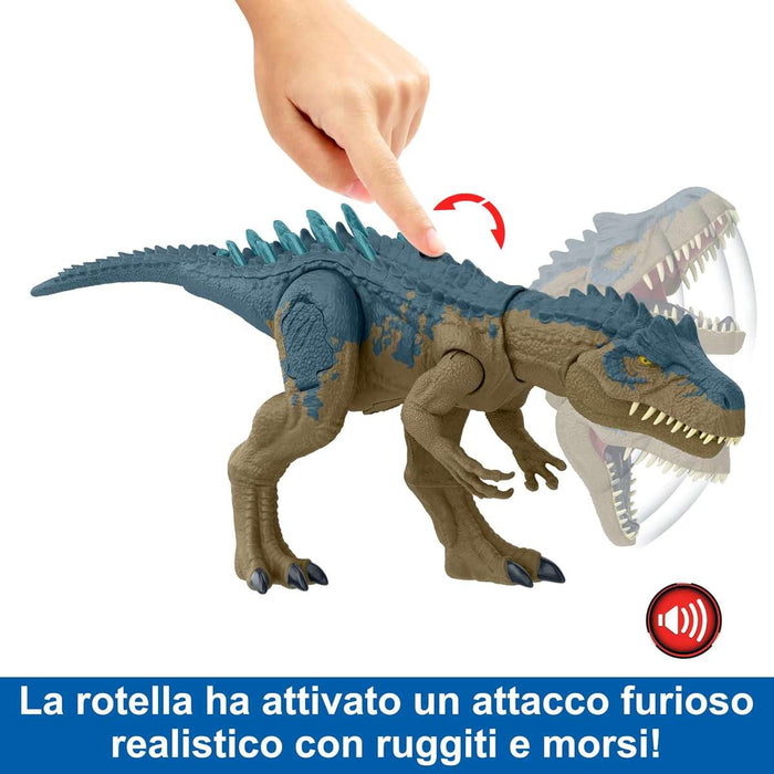 MATTEL Jurassic World Allosauro Furia Giurassica - HRX50