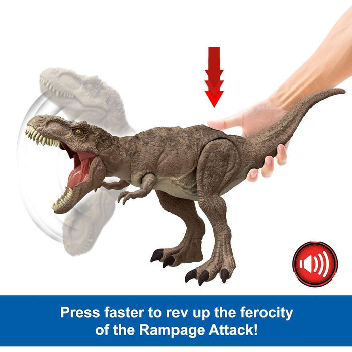 MATTEL Jurassic World T-Rex Attacco Selvaggio - HXF53