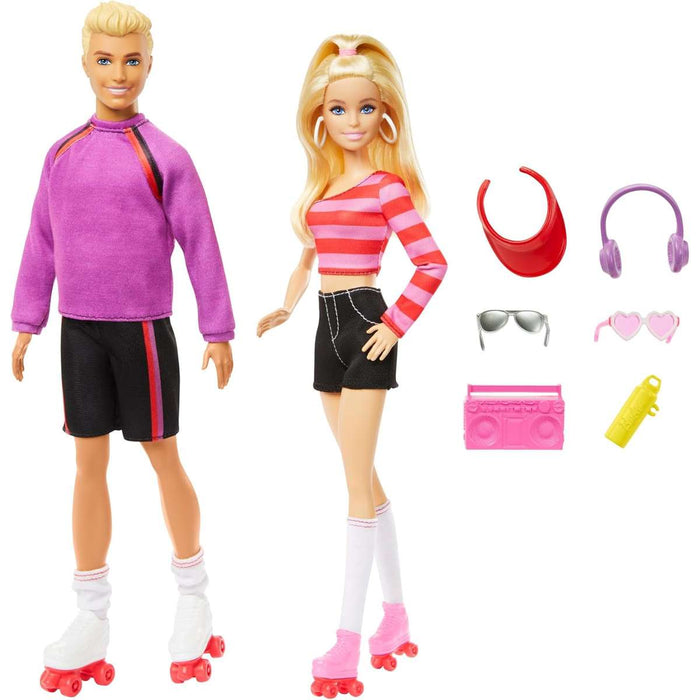 MATTEL Barbie E Ken Sui Pattini A Rotelle - HXK90