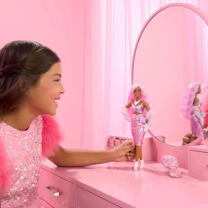 MATTEL Barbie Fashionista Deluxe Pink Hair - HYV25