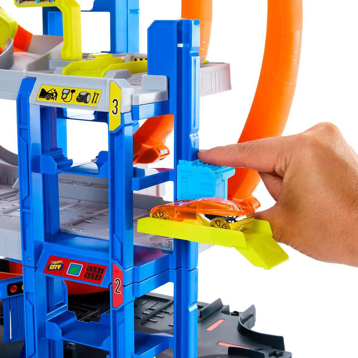 MATTEL Hot Wheels City Mega Gigaloop Garage - JBM74