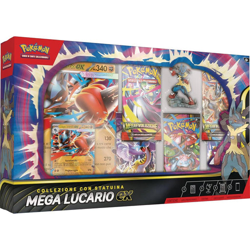 GAMEVISION Pokemon Collezione Con Statuina Mega Lucario-Ex - CARPK10066-I