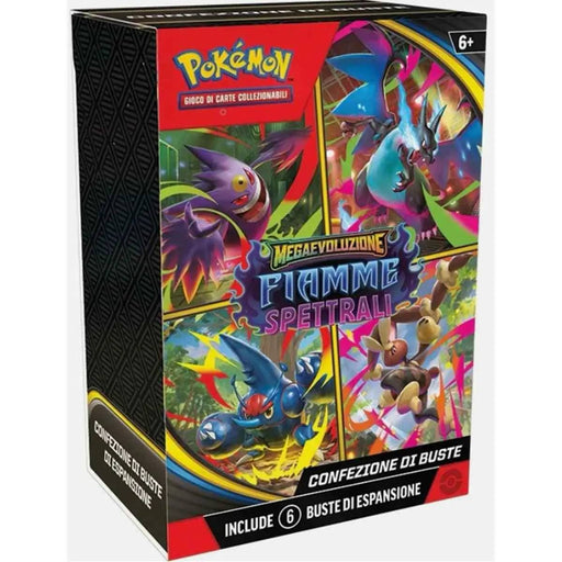 GAMEVISION Pokemon Megaevoluzione: Fiamme Spettrali Bundle 6 Buste - CARPK10191-I