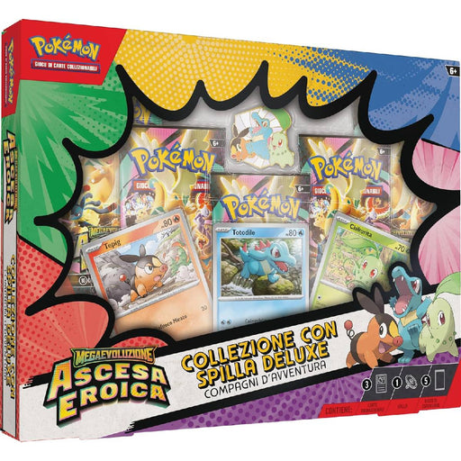 GAMEVISION Pokémon Megaevoluzione - Ascesa Eroica Collezione Con Spilla Deluxe Compagni D’Avventura - CARPK10301-I
