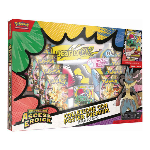 GAMEVISION Pokémon Megaevoluzione - Ascesa Eroica Collezione Con Poster Premium Mega Lucario O Mega Gardevoir - CARPK10302-I