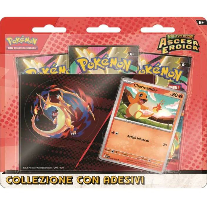 GAMEVISION Pokemon Megaevoluzioni Ascesa Eroica Collezione Con Adesivi - CARPK10314-I