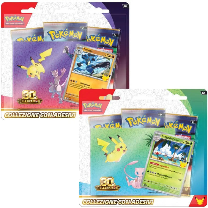 GAMEVISION Pokemon 30Th Anniversario Collezione Con Adesivi