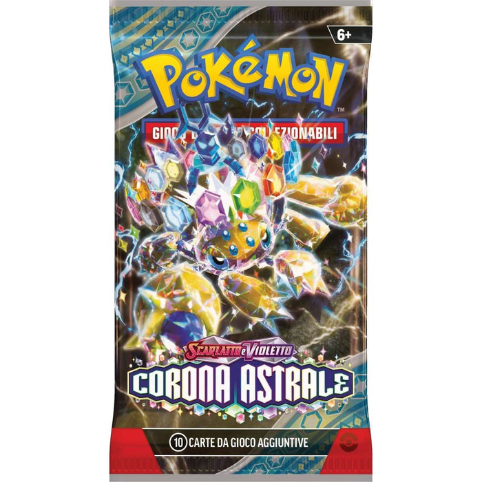 GAMEVISION Gamevision Pokemon Scarlatto E Violetto - Corona Astrale 1 Bustina Con 10 Carte - CARPK60553-I