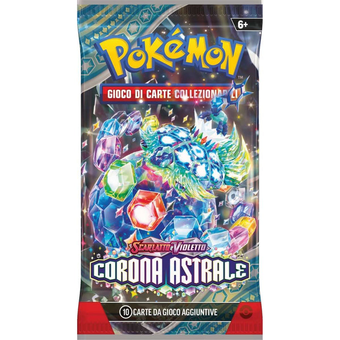 GAMEVISION Gamevision Pokemon Scarlatto E Violetto - Corona Astrale 1 Bustina Con 10 Carte - CARPK60553-I