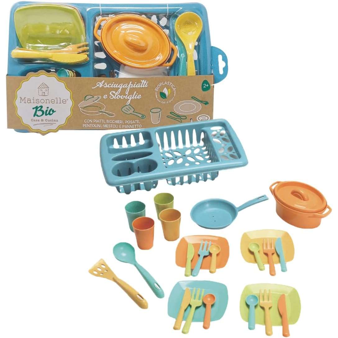 Set Giocattolo Maisonelle Aperisummer Per Limonate E Spremute - Con Spremiagrumi, Caraffa, Bicchieri E Cannucce, Da 3 Anni