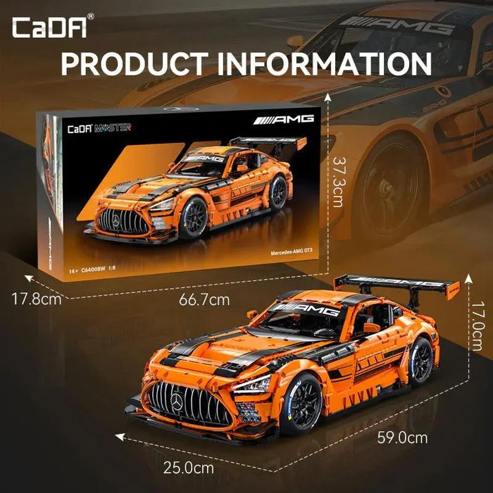 CADA Mercedes Amg Gt3, Auto Sportiva In Scala 1:18 - 5466 Pezzi