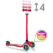 PROLUDIS Globber Primo Plus Red - IDD442-102