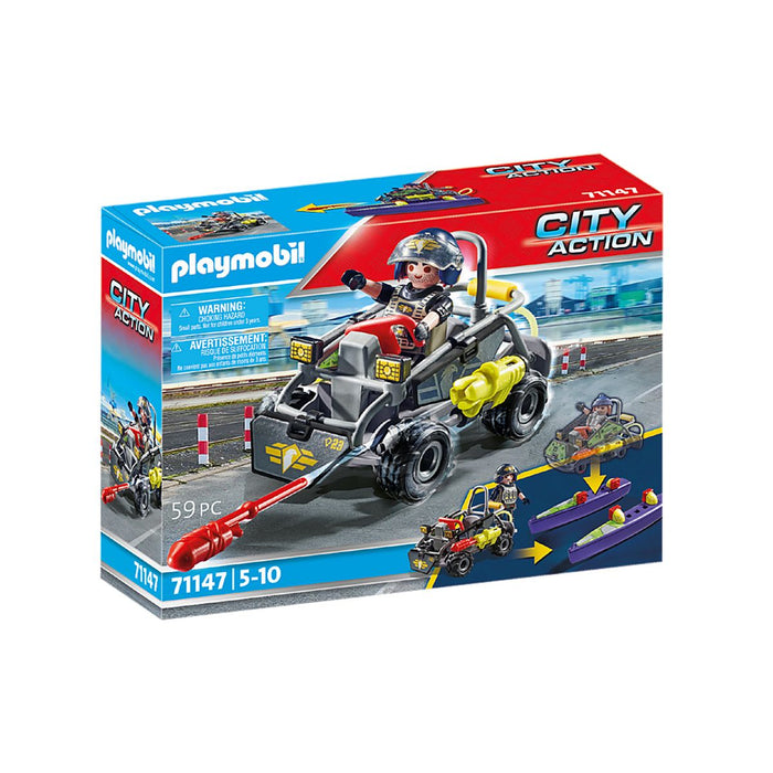 PLAYMOBIL Unita Speciale Quad Terra Acqua - 71147