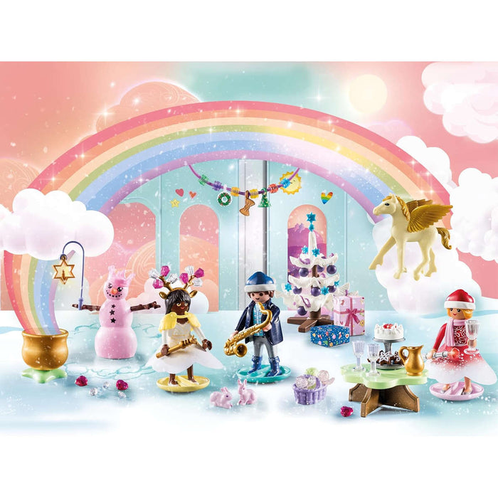 PLAYMOBIL Calendario Dell'Avvento Natale Sotto Arcobaleno - 71348