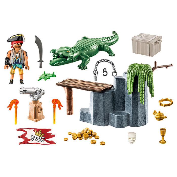PLAYMOBIL Pirata Con Alligatore - 71473
