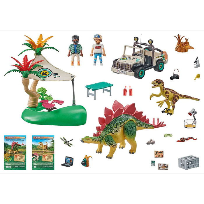 PLAYMOBIL Campo Base Con Dinosauri - 71523