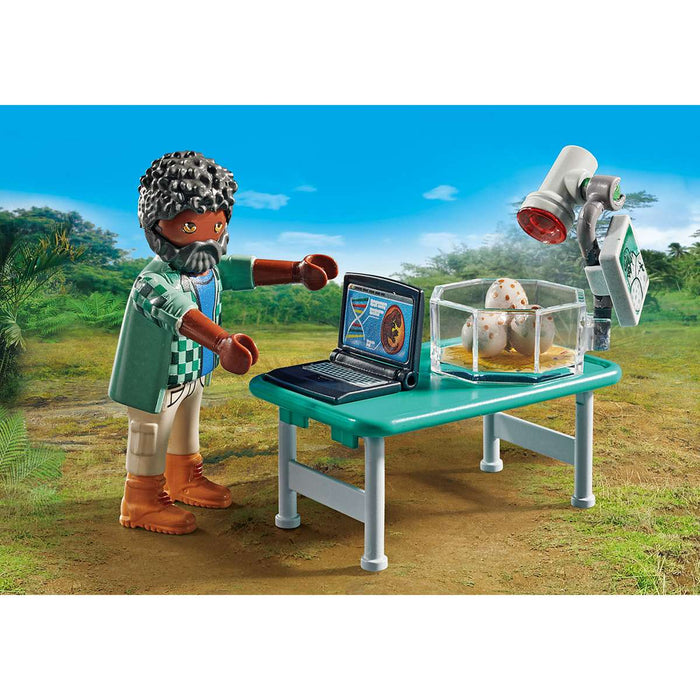 PLAYMOBIL Campo Base Con Dinosauri - 71523