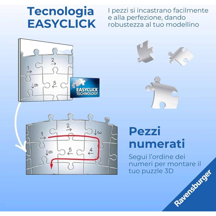 RAVENSBURGER 3D Puzzle Stitch Angel Con Orecchie - 11639