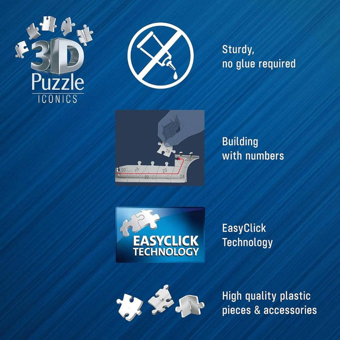 RAVENSBURGER Puzzle 3D Iconics Colosseo Con Luce Led - 12008034