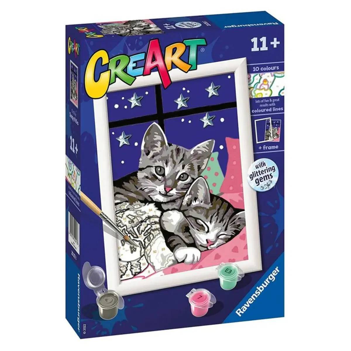Ravensburger 22466 22466-Max - Spaventapasti Compatto Gatto e Topo per Bambini dai 4 Anni in su, Gioco di Dadi e da Collezione per 2-4 Giocatori