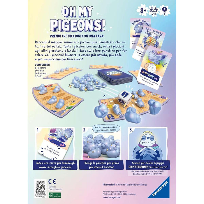 RAVENSBURGER Gioco Da Tavola Oh My Pigeons - 22895