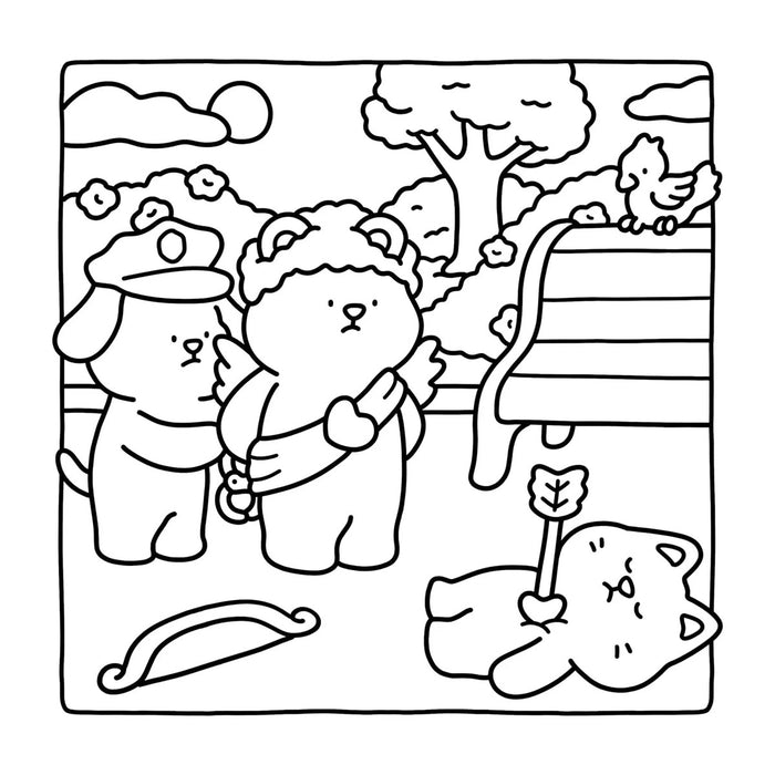 RAVENSBURGER Cozy Coloring Book Silly Crimes