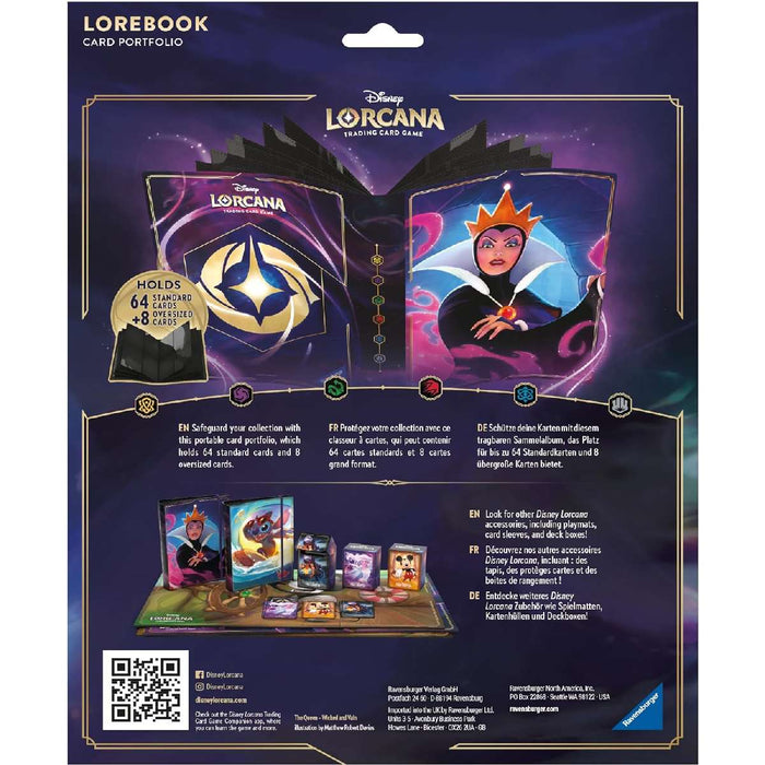 RAVENSBURGER Lorcana 10 Pagine Portfolio Regina Cattiva - LOR98184