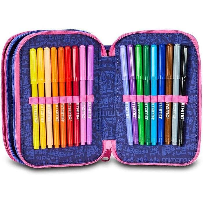 MITAMA Astuccio 3 Zip Magic Pink Mitama - 064512-000