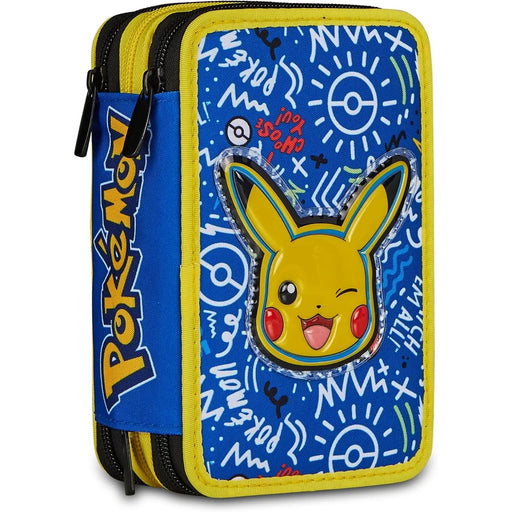 SEVEN Astuccio 3 Zip Pokemon