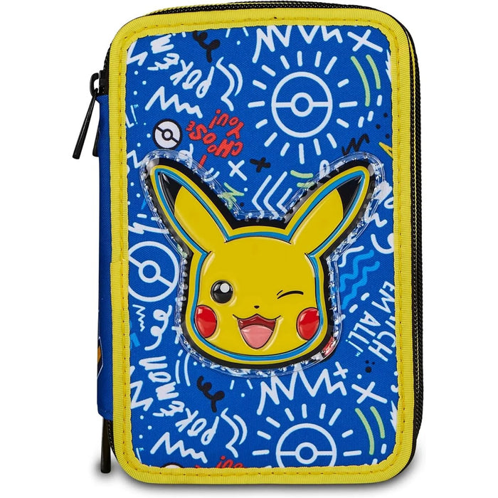 SEVEN Astuccio 3 Zip Pokemon