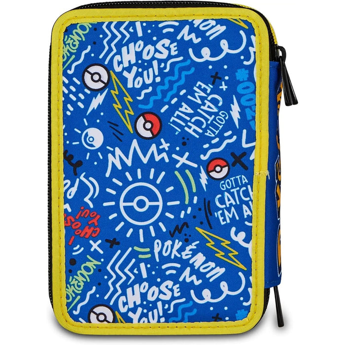 SEVEN Astuccio 3 Zip Pokemon
