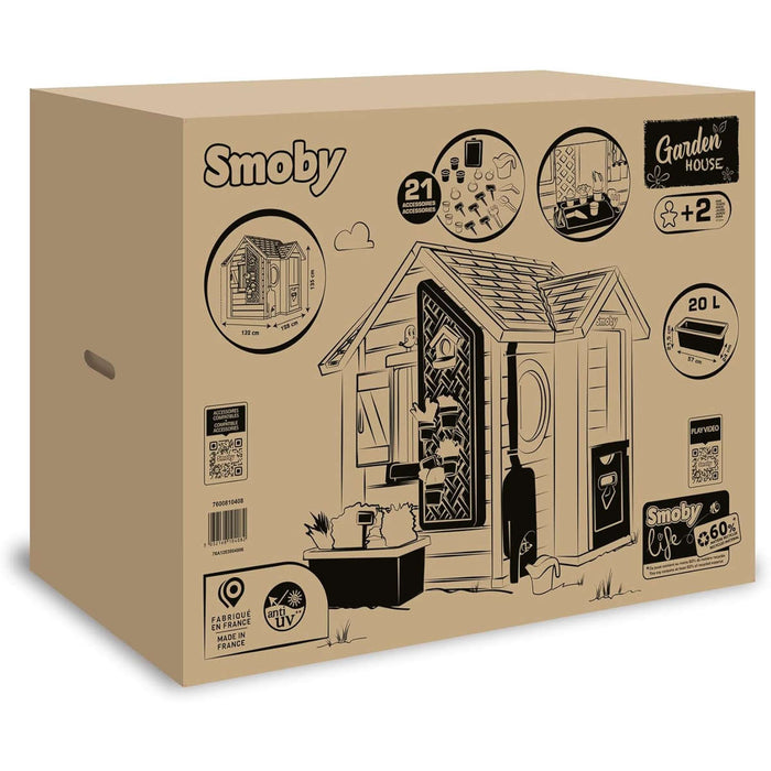 SMOBY Casetta Garden House Con Accessori - 7600810408