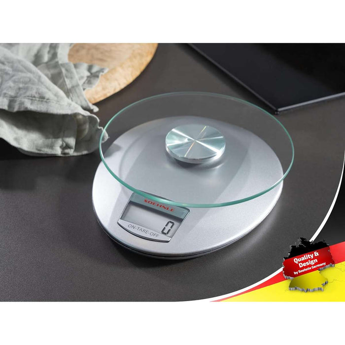 SOEHNLE Bilancia Da Cucina Pesa Alimenti Digitale Roma Silver 5 Kg - 65856