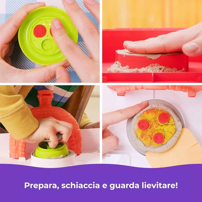 SPIN MASTER Kinetic Sand Squish Pizza Set - 6072551