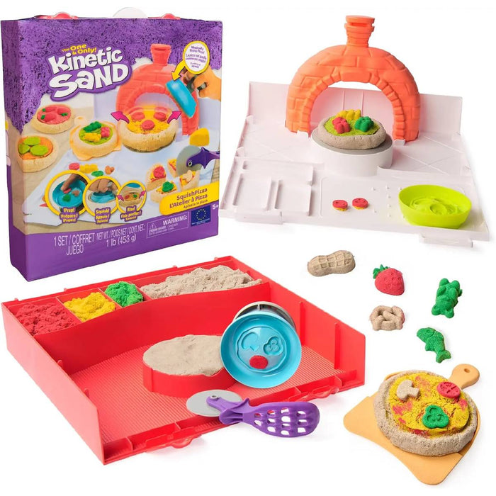 SPIN MASTER Kinetic Sand Squish Pizza Set - 6072551