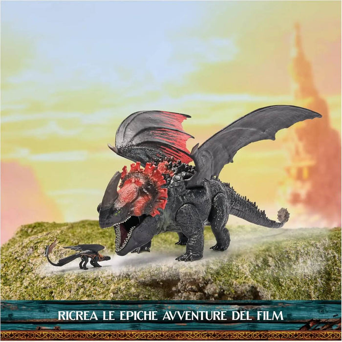 SPIN MASTER Dragon Trainer Morte Rossa E Sdentato - 6072650