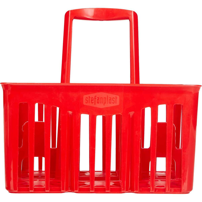 STEFANPLAST Cestello Portabottiglie 6X1Lt Rosso - 42217