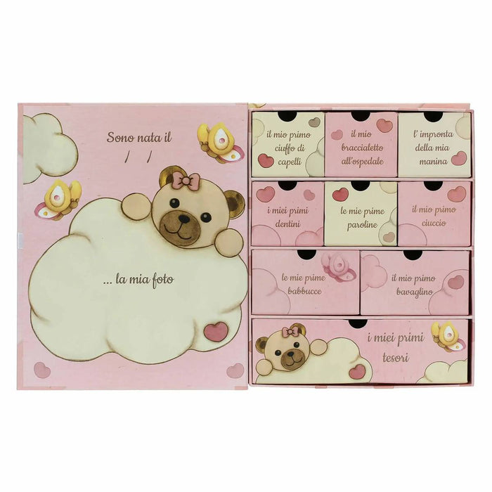 THUN Scatola Ricordi Teddy Rosa - K3699P00