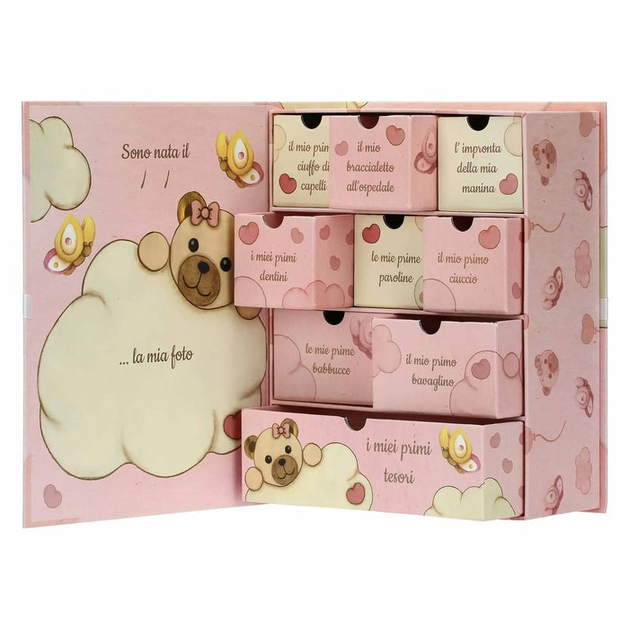 THUN Scatola Ricordi Teddy Rosa - K3699P00