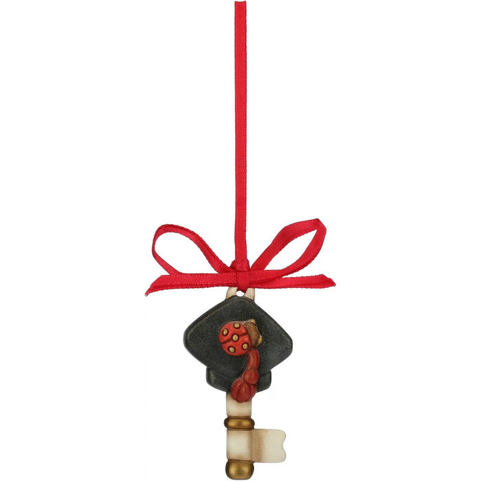 THUN Chiave Con Cappello Laurea E Coccinella Portafortuna