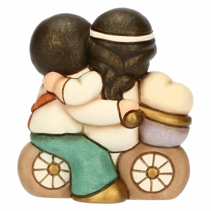 THUN Sposini In Ceramica Su Bicicletta Piccoli