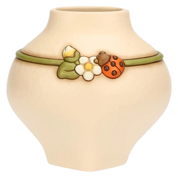 THUN Vaso In Ceramica Con Coccinella Country Bloom Medio
