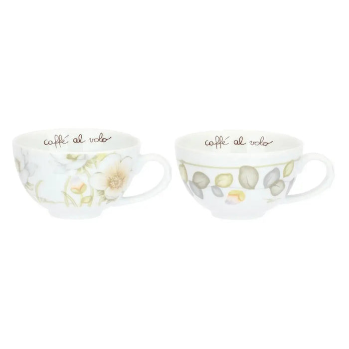 THUN Set 2 Tazze In Porcellana Medie Bloom