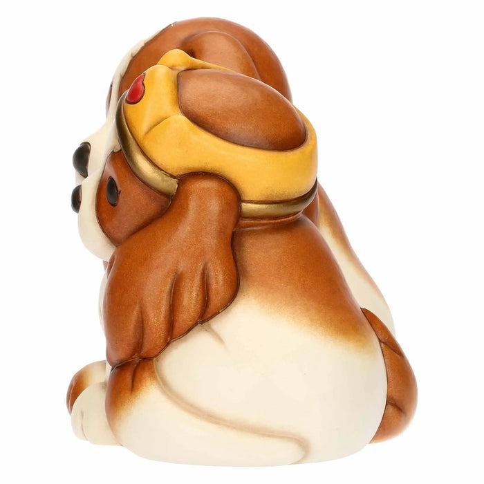 THUN Coppia Cani Cavalier King In Ceramica