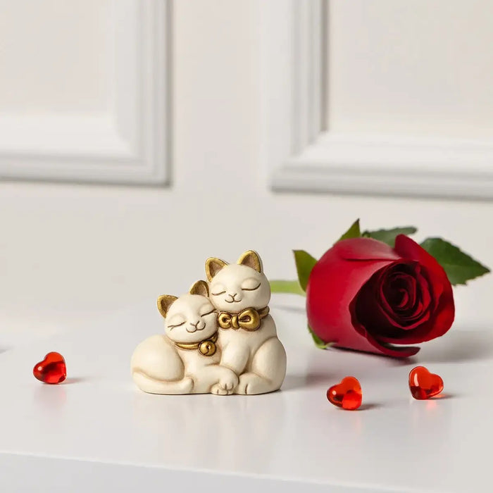 THUN Coppia Gatti In Ceramica
