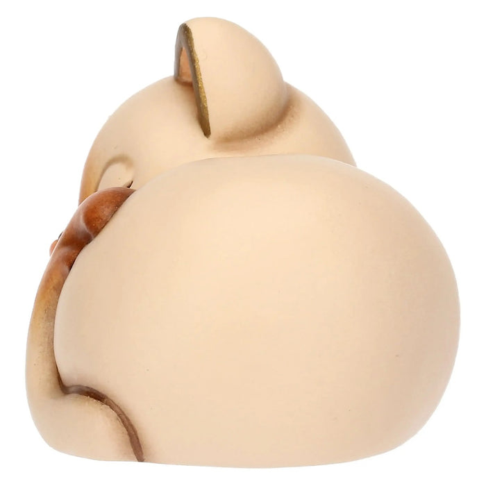 THUN Mini Gatto Bianca In Ceramica